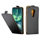 For Nokia 7.2 Business Style Vertical Flip TPU Leather Case  with Card Slot(Black) - 1
