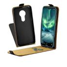 For Nokia 7.2 Business Style Vertical Flip TPU Leather Case  with Card Slot(Black) - 6