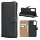 For Galaxy S20 Plus Leather Horizontal Flip Holster With Magnetic Clasp and Bracket and Card Slot and Wallet(Black) - 1