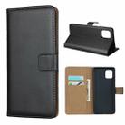 For Galaxy M60S/A81/Note 10 Lite Leather Horizontal Flip Holster With Magnetic Clasp and Bracket and Card Slot and Wallet(Black) - 1