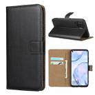 For Huawei Nova 6SE/P40 Lite/Nova 7i Horizontal Flip Holster With Magnetic Clasp and Bracket and Card Slot and Wallet(Black) - 1