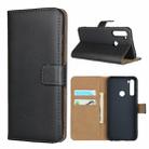 For Xiaomi Redmi Note 8T Leather Horizontal Flip Holster With Magnetic Clasp and Bracket and Card Slot and Wallet(Black) - 1