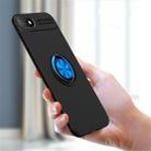 For iPhone SE 2022 / SE 2020 Metal Ring Holder 360 Degree Rotating TPU Case(Blue+Blue) - 3