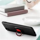 For iPhone SE 2022 / SE 2020 Metal Ring Holder 360 Degree Rotating TPU Case(Red+Red) - 5