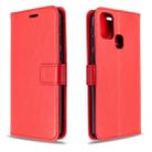 For Galaxy M31 Crazy Horse Texture Horizontal Flip Leather Case with Holder & Card Slots & Wallet & Photo Frame(Red) - 1