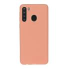 For Galaxy A21 Solid Color Frosted TPU  Phone Case(Orange) - 1