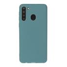 For Galaxy A21 Solid Color Frosted TPU  Phone Case(Light Blue) - 1