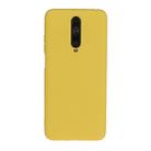 For Xiaomi Redmi K30 Solid Color Frosted TPU  Phone Case(Yellow) - 1