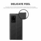 For Galaxy S20 Side Display Magnetic Horizontal Flip Plain Texture Cloth + PC Case with Holder & Sleep / Wake-up Function(Black) - 5