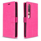 For xiaomi 10 Crazy Horse Texture Horizontal Flip Leather Case with Holder & Card Slots & Wallet & Photo Frame(Rose) - 1
