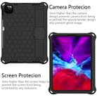 For iPad Pro 11 2020 Honeycomb Design EVA + PC Four Corner Anti Falling Flat Protective Shell With Straps(Black+Black) - 2