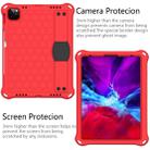 For iPad Pro 11 2020 Honeycomb Design EVA + PC Four Corner Anti Falling Flat Protective Shell With Straps(Red+Black) - 3