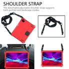 For iPad Pro 11 2020 Honeycomb Design EVA + PC Four Corner Anti Falling Flat Protective Shell With Straps(Red+Black) - 5