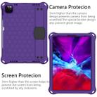 For iPad Pro 11 2020 Honeycomb Design EVA + PC Four Corner Anti Falling Flat Protective Shell With Straps(Purple+Black) - 3