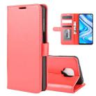 For Xiaomi Redmi Note 9 Pro / Note 9S / Note 9 Pro Max  R64 Texture Single Horizontal Flip Leather Case with Holder & Card Slots & Wallet & Photo Frame(Red) - 1