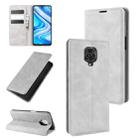 For Xiaomi Redmi Note 9 Pro / Note 9S / Note 9 Pro Max Retro-skin Business Magnetic Suction Leather Case with Holder & Card Slots & Wallet(Grey) - 1