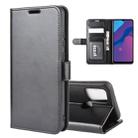 For Huawei Honor Play 9A R64 Texture Single Horizontal Flip Protective Case with Holder & Card Slots & Wallet& Photo Frame(Black) - 1