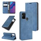 For Huawei Honor Play 9A Retro-skin Business Magnetic Suction Leather Case with Holder & Card Slots & Wallet(Dark Blue) - 1