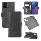 For Huawei Honor Play 9A Dual-side Magnetic Buckle Horizontal Flip Leather Case with Holder & Card Slots & Wallet(Black) - 1