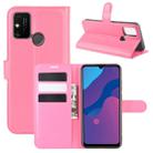 For Huawei Honor Play 9A Litchi Texture Horizontal Flip Protective Case with Holder & Card Slots & Wallet(Rose Red) - 1