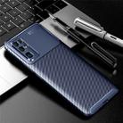 For Huawei Honor 30 Carbon Fiber Texture Shockproof TPU Case(Blue) - 1
