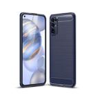 For Huawei Honor 30 Brushed Texture Carbon Fiber TPU Case(Navy Blue) - 1