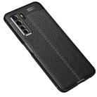 For Huawei Nova 7 SE Litchi Texture TPU Shockproof Case(Black) - 1