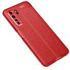 For Huawei Nova 7 SE Litchi Texture TPU Shockproof Case(Red) - 1