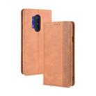 For OnePlus 8 Pro Magnetic Buckle Retro Crazy Horse Texture Horizontal Flip Leather Case with Holder & Card Slots & Photo Frame(Brown) - 1