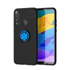 For Huawei Honor 4T Metal Ring Holder 360 Degree Rotating TPU Case(Black+Blue) - 1