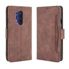 For OnePlus 8 Pro Wallet Style Skin Feel Calf Pattern Leather Case with Separate Card Slot(Brown) - 1