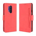 For OnePlus 8 Pro Wallet Style Skin Feel Calf Pattern Leather Case with Separate Card Slot(Red) - 1