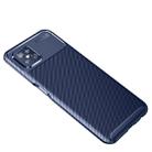 For OPPO A92s Carbon Fiber Texture Shockproof TPU Case(Blue) - 1