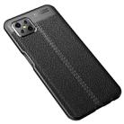 For OPPO A92s Litchi Texture TPU Shockproof Case(Black) - 1