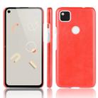 For Google Pixel 4a Shockproof Litchi Texture PC + PU Case(Red) - 1