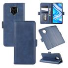 For Xiaomi Redmi Note 9 Pro Dual-side Magnetic Buckle Horizontal Flip Leather Case with Holder & Card Slots & Wallet(Dark Blue) - 1