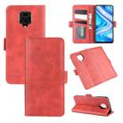 For Xiaomi Redmi Note 9 Pro Dual-side Magnetic Buckle Horizontal Flip Leather Case with Holder & Card Slots & Wallet(Red) - 1