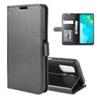 For Huawei Honor 30S R64 Texture Single Horizontal Flip Protective Case with Holder & Card Slots & Wallet& Photo Frame(Black) - 1