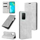 For Huawei Honor 30S Retro-skin Business Magnetic Suction Leather Case with Holder & Card Slots & Wallet(Grey) - 1