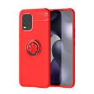 For Xiaomi Mi 10 Lite 5G Metal Ring Holder 360 Degree Rotating TPU Case(Red+Red) - 1