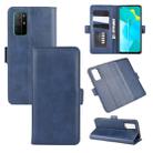 For Huawei Honor 30S Dual-side Magnetic Buckle Horizontal Flip Leather Case with Holder & Card Slots & Wallet(Dark Blue) - 1