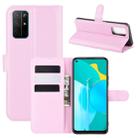 For Huawei Honor 30S Litchi Texture Horizontal Flip Protective Case with Holder & Card Slots & Wallet(Pink) - 1