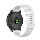 20mm Silicone Watch Band For Huami Amazfit GTS / Samsung Galaxy Watch Active 2 / Gear Sport(White) - 1