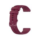 20mm Silicone Watch Band For Huami Amazfit GTS / Samsung Galaxy Watch Active 2 / Gear Sport(Wine red) - 4