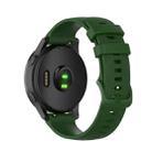 20mm Silicone Watch Band For Huami Amazfit GTS / Samsung Galaxy Watch Active 2 / Gear Sport(Dark green) - 1