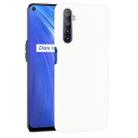 For Oppo Realme 6 Shockproof Crocodile Texture PC + PU Case(White) - 1