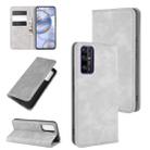 For Huawei Honor 30 Retro-skin Business Magnetic Suction Leather Case with Holder & Card Slots & Wallet(Grey) - 1