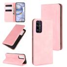 For Huawei Honor 30 Retro-skin Business Magnetic Suction Leather Case with Holder & Card Slots & Wallet(Pink) - 1