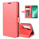 For Huawei Nova 7 SE R64 Texture Single Horizontal Flip Protective Case with Holder & Card Slots & Wallet& Photo Frame(Red) - 1