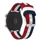 22mm For Huawei Watch GT2e GT2 46mm Nylon single ring strap(Red White Blue) - 2